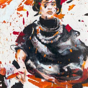 Lita Cabellut--Sentada-te-Quiero.