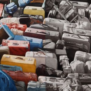 Diptych with Luggage