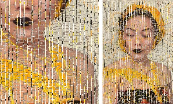 Impulse 12 (2024), mixed media on canvas