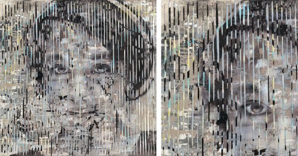 Marta (2024), mixed media on canvas